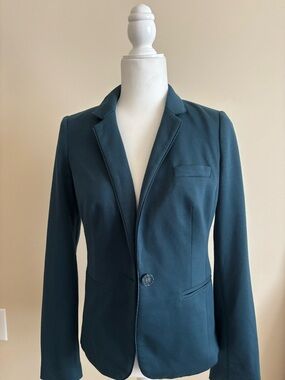 The Limited Teal Single-Button Blazer